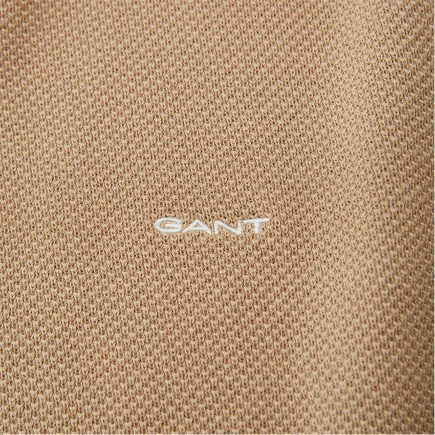 Gant Strik COTTON PIQUE C-NECK 8040521 DARK KHAKI